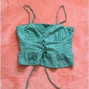 NEW teal/blue, wild fable, crop